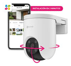 Camara Seguridad Wifi Exterior H8c Pro 2k Deteccion Personas Con Ia Ezviz Blanco