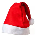 Pack 12 Gorros De Navidad Viejo Pascuero Gorro Liso Brillant Rojo