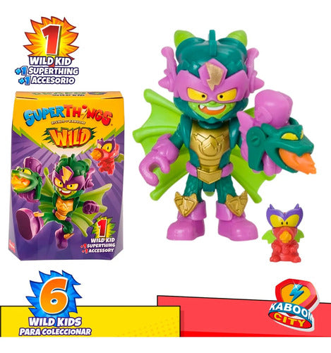 Superthings Wild 1 Kid Drako + 1 Superthings + 1 Accessorio
