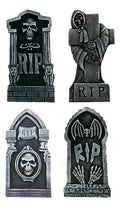 Set 4 Lapidas Accesorios Decoracion Fiestas Halloween 40cm