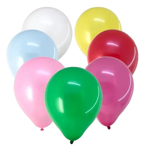 Globo Liso 23cm #9 Bolsa 50uds Los Colores - Cotillon Color Surtidos