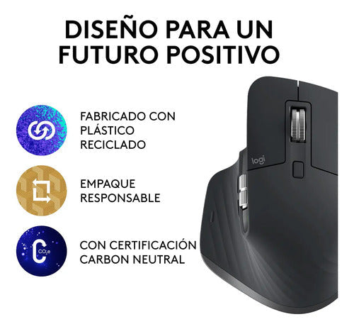 Mouse Wireless Logitech Mx Master 3s Grafito