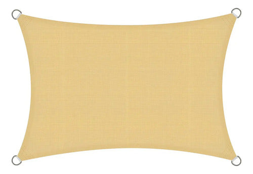 Toldo Vela Sombra Triangular 3.5 X 3.5 Mts Proteccion Uv Beige