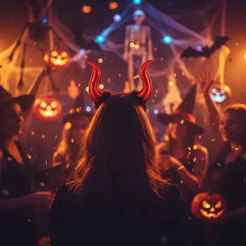 Cintillo Diablo Halloween Rojo