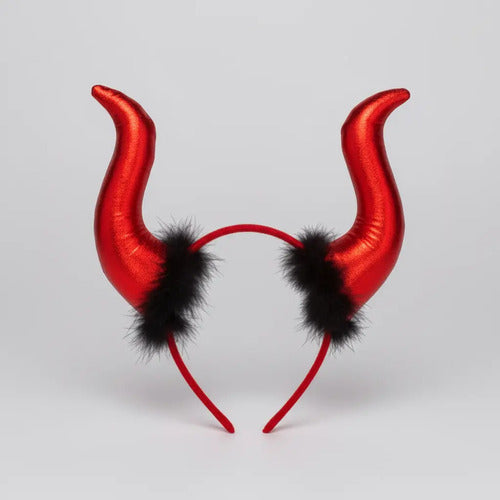 Cintillo Diablo Halloween Rojo