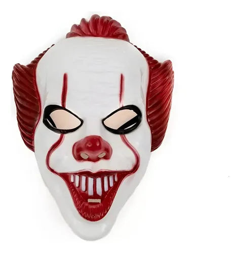 Mascara Payaso It Pennywise Diabólico Halloween Blanco