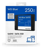 Disco Solido Ssd Interno Wd Blue Sa510 250gb 6 Gb/s 555mb/s Azul