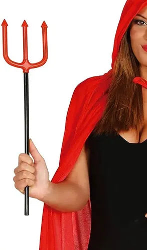 Tridente Diablo Diablita Disfraz Halloween 1 Metro
