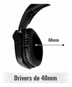Audifonos Alambricos Hp H220 Gaming Jack 3.5mm Microfono Led Negro