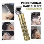 Cortadora De Cabello Trimmer Perfil Hombre Profesional Dorado