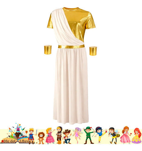 Disfraz Griego Cuentos Infantiles Dia Del Libro Halloween Blanco