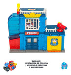 Superzings Estacion De Policia Vehiculo + 2 Figuras Original