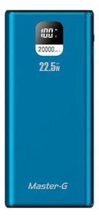 Cargador Portatil Bateria Power Bank Master-g 20000mah 22.5w Azul