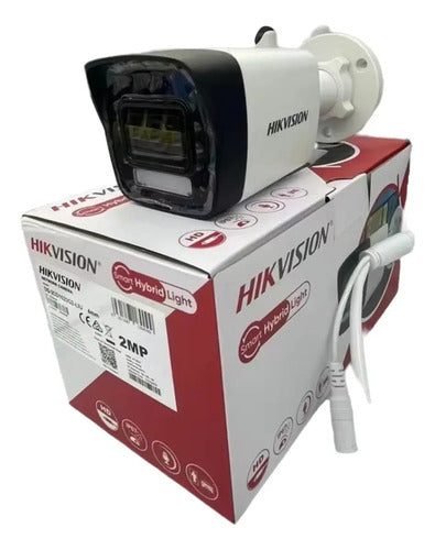 Bullet Ip 2mp Con Micrófono Ip67 Ds-2cd1023g2-liu Hikvision - Blanco