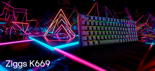 Teclado Mecanico Gamer Redragon Ziggs K669 Rgb Red Compacto Negro Español España