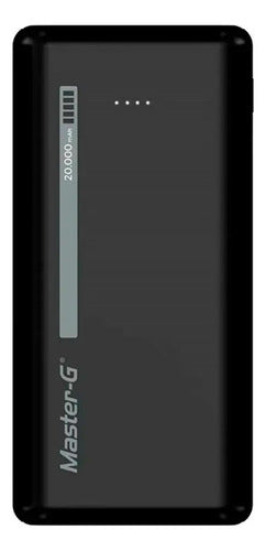 Bateria Externa Portatil Power Bank Master-g 20.000mah 10w Negro