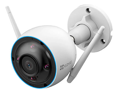 Camara Wifi Ip Ezviz H3 2k Colorvu Exterior Ip67 Microsd Blanco