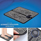 Alfombrilla Masajeadora Inteligente De Pies 8 Modos Plegable Negro