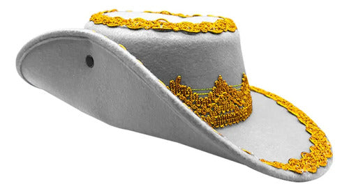 Gorro Caporal Sombrero Fiestas Patrias Danzas Tradicionales Blanco Estándar Ajustable