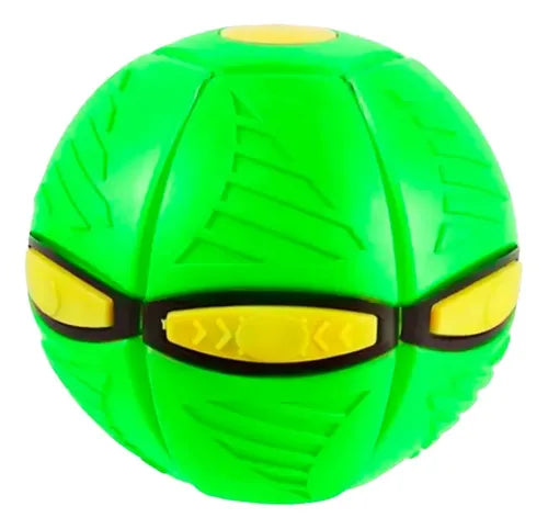 Pelota Frisbee Platillo Led Juguete Verde Niños Mascotas Verde