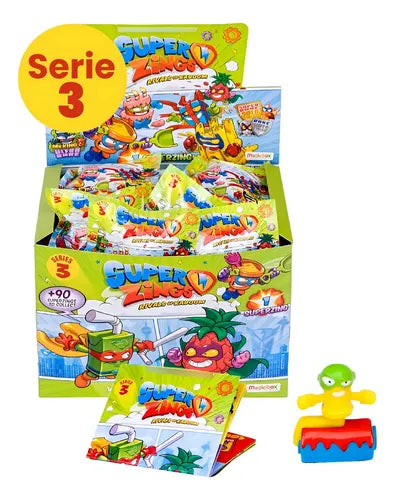 Super Zings Caja 25 Figuras Coleccionables Serie 3
