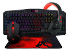 Kit Gamer Redragon Teclado Mouse Y Audifonos S101 Combo 4en1 Negro