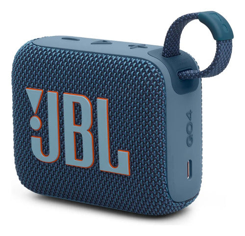 Parlante Jbl Go 4 Jblgo4 Portátil Con Bluetooth Waterproof Azul Acero