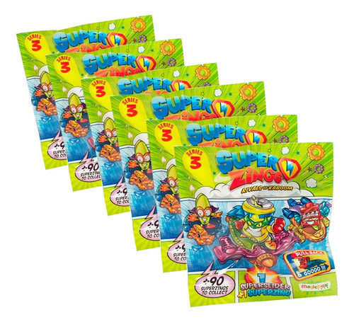 Pack 6 Sobres Superslider Coleccionables- Superzings Serie 3