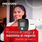 Camara De Seguridad Analoga Bala Hikvision Luz Inteligente Blanco
