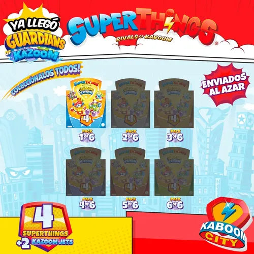 Superthings Guardians Of Kazoom Blister 4 Coleccionables