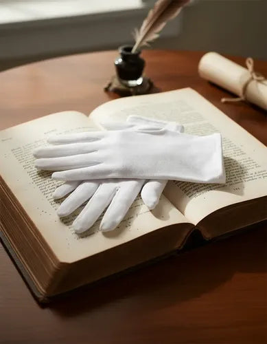 Par Guantes Blancos Desfile / Ceremonias / Cosplay Adulto Blanco