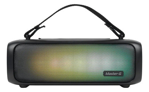 Parlante Bluetooth Portátil 10w Mgboom Truewirelesss Usb Jack 3.5mm Radio Fm Master-g Color Negro