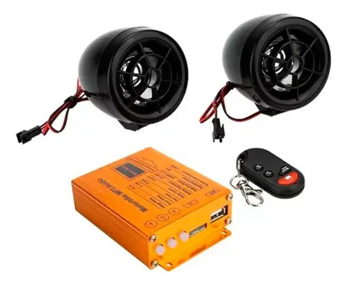 Alarma Radio Para Moto C/ Parlantes Frecuencia Fm Mp3 Sd Usb