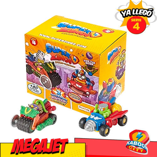 2 Vehiculo Megajet Superzings Serie 4 Original Coleccion Superzings Multicolor