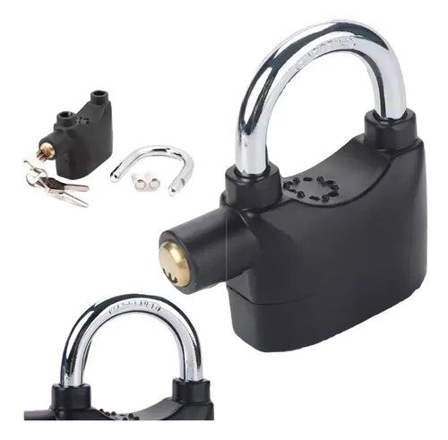 Candado Con Alarma Tipo U Con Copias De Llaves Seguridad