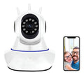 Camara Ip Wifi 1080p Onvif 2m Hd Visión Nocturna 360 Grados Blanco