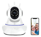 Camara Ip Wifi 1080p Onvif 2m Hd Visión Nocturna 360 Grados Blanco
