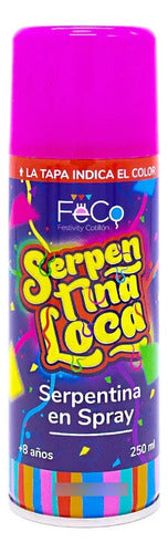 Pack 6 Serpentina Spray Divertido Celebración Fiestas 250ml