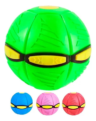 Pelota Frisbee Platillo Led Juguete Verde Niños Mascotas Verde