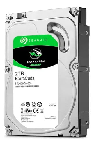 Disco Duro Seagate Barracuda 2tb 3.5in Pc/dvr/nvr Vigilancia Plateado