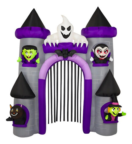 Castillo Led Inflable Decoracion Terror Halloween 270cm