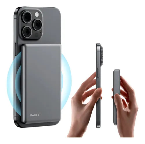 Cargador Power Bank Para iPhone Master-g 10.000mah Magsafe Negro
