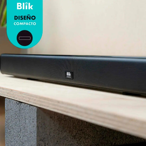 Barra De Sonido Blik Surreal24 24w Cinema Bt/aux/hdmi/usb Negro