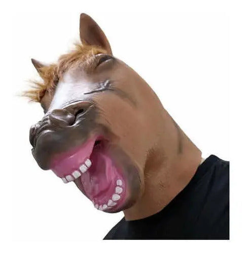 Mascara Caballo Loco - Halloween - 100% Látex Ideal Fiestas Portada Crazy Horse