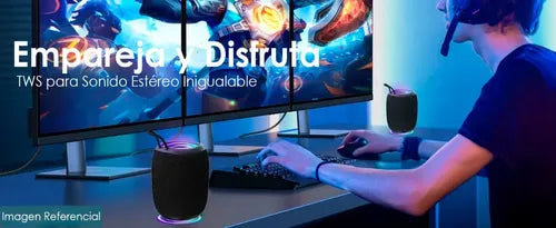 Parlante Portatil Master-g Mggrenade Bluetooth 5.3 8w Tws Negro