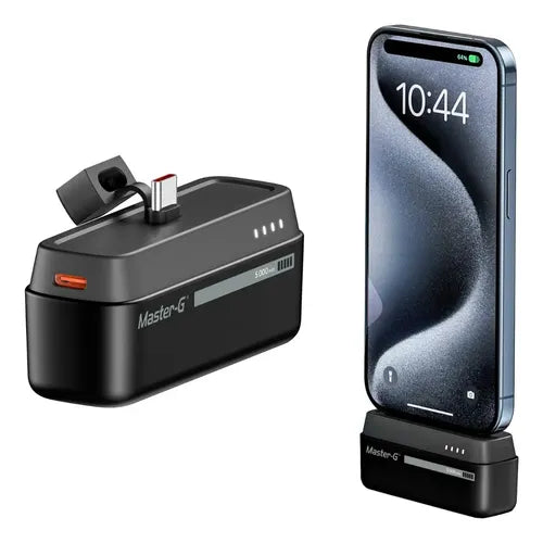 Cargador Portatil Power Bank Master-g 5.000mah Tipo-c Pocket Negro