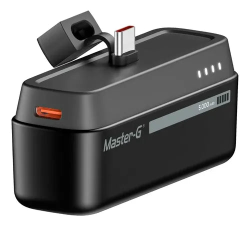 Cargador Portatil Power Bank Master-g 5.000mah Tipo-c Pocket Negro