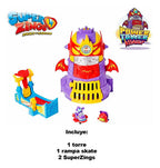 Superzing Playset Power Assault Torre + Rampa + 2 Figuras