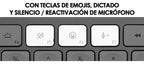 Teclado Inalambrico Logitech Mx Keys S Recargable Usb-c A A Grafito Español Latinoamérica