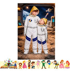 Disfraz Traje Astronauta Cuentos Infantiles Dia Del Libro Blanco